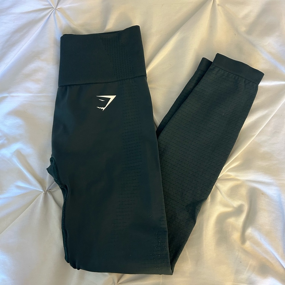 Green Gymshark Seamless Leggings